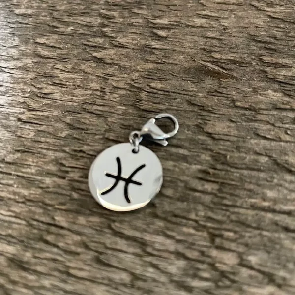 Prívesok z chirurgickej ocele znamenie zverokruhu Ryby