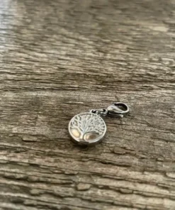 Strom života prívesok z chirurgickej ocele okrúhly