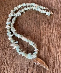 Larimar sekaný náhrdelník